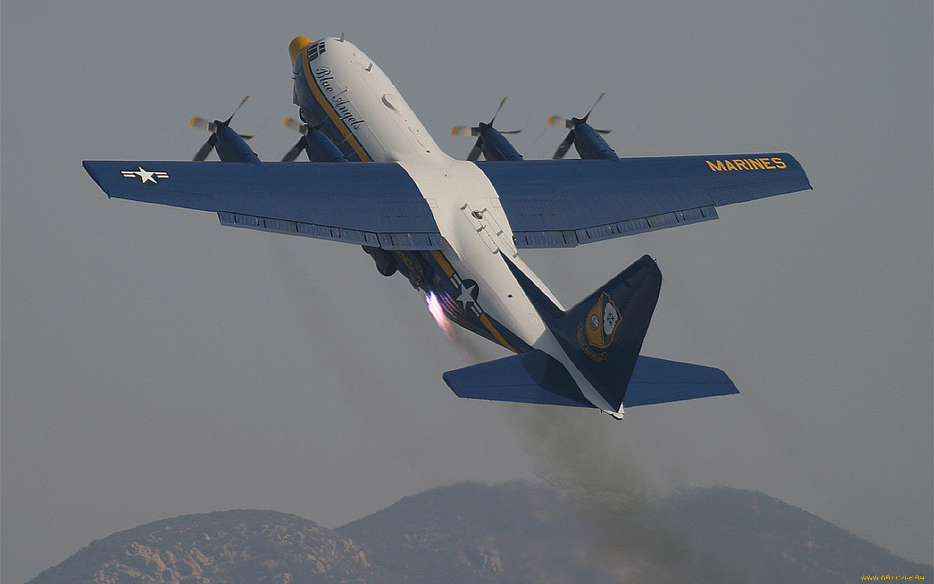 lockheed c-130 hercules, , - , lockheed, blue, angels, hercules, c130, , , 